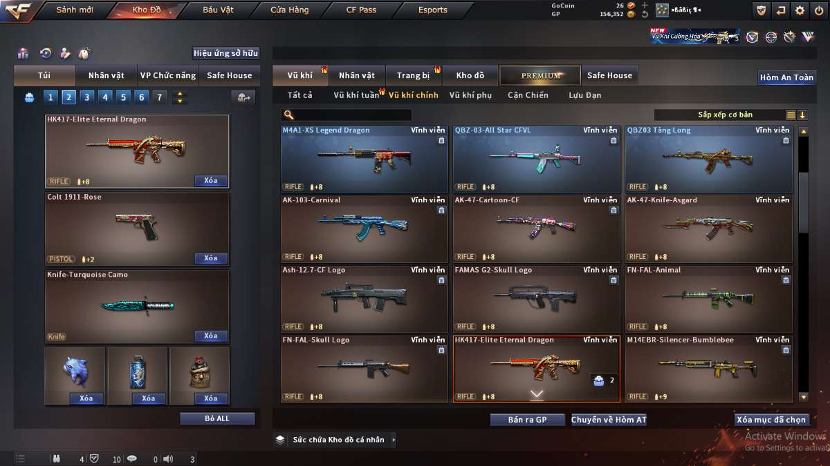 shop acc cf uy tin gia re